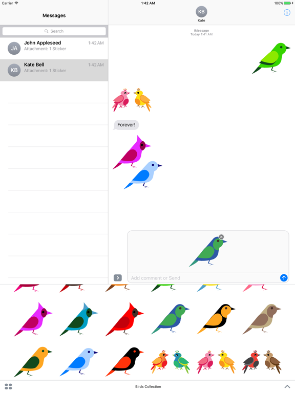 Screenshot #5 pour Birds Collection Stickers