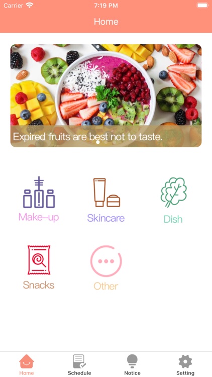 Daily necessities use reminder