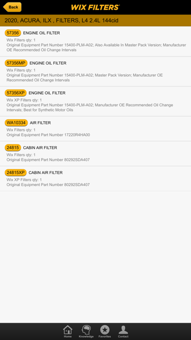 Wix Filters Mobile Catalog screenshot 3