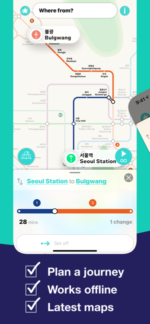 Seoul Metro Subway Map(圖3)-速報App