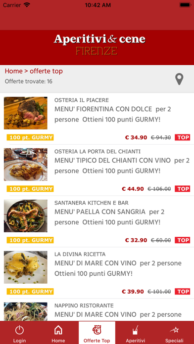 aperitivi & cene Firenze screenshot 2