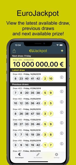 EuroJackpot: euJackpot