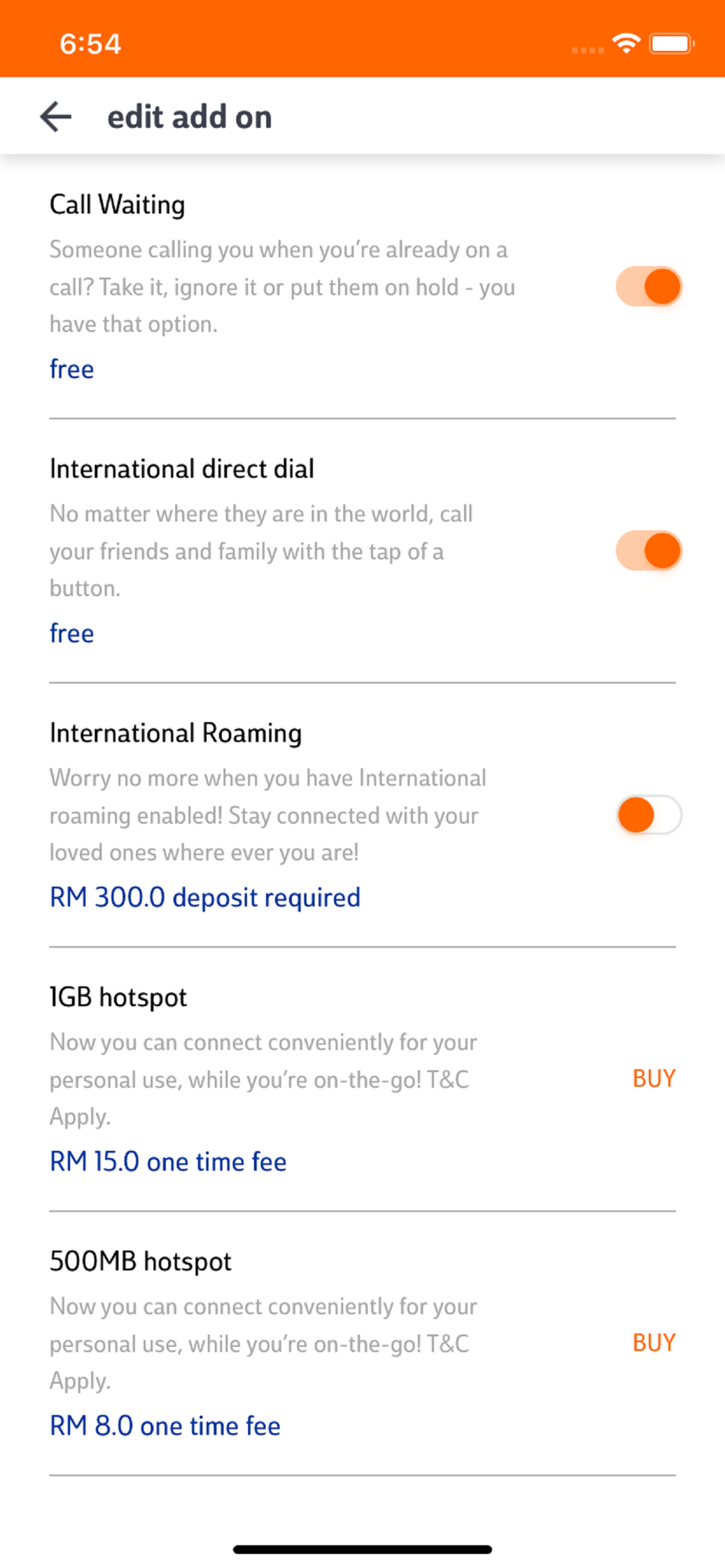 Unifi mobile free 1gb