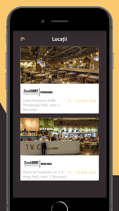 TRICKSHOT Restaurants screenshot 2
