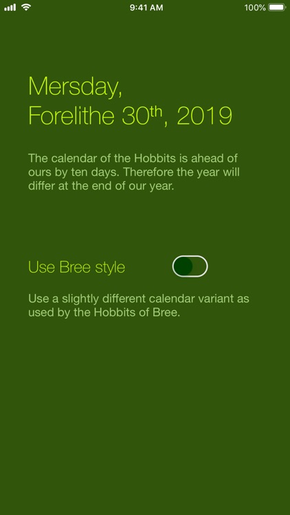 Shire Calendar