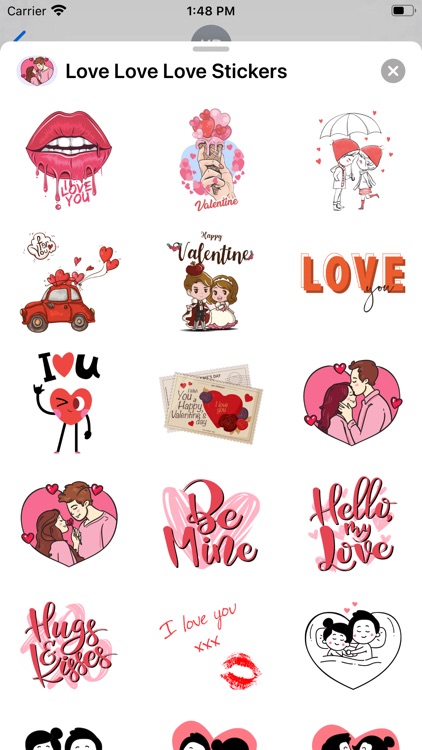 Love Love Love Stickers