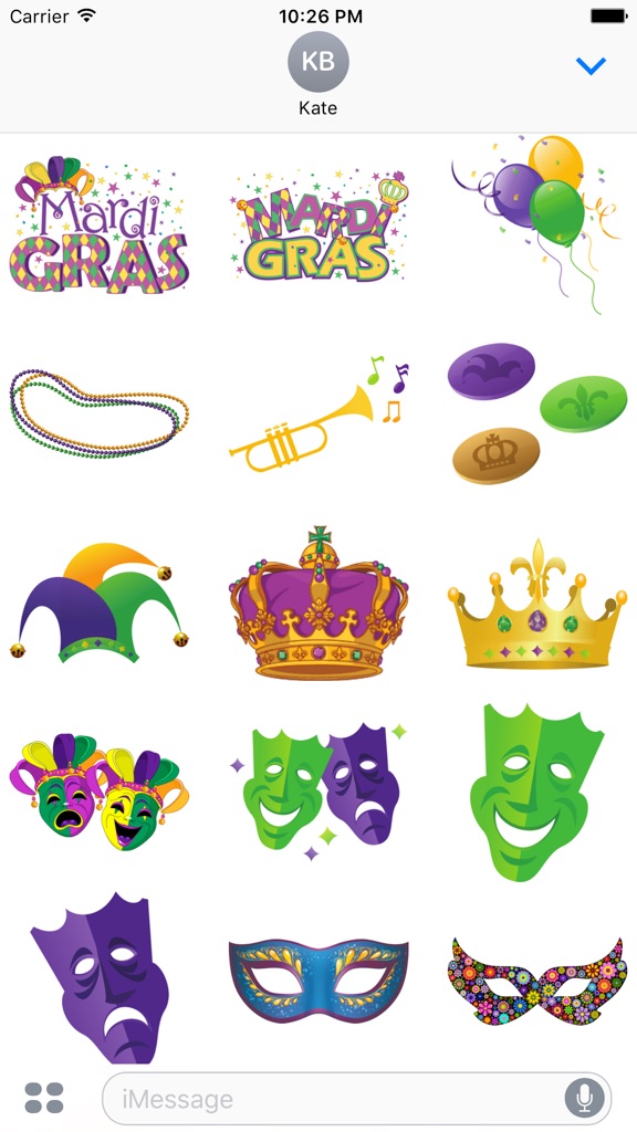 【图】Mardi Gras Stickers(截图1)