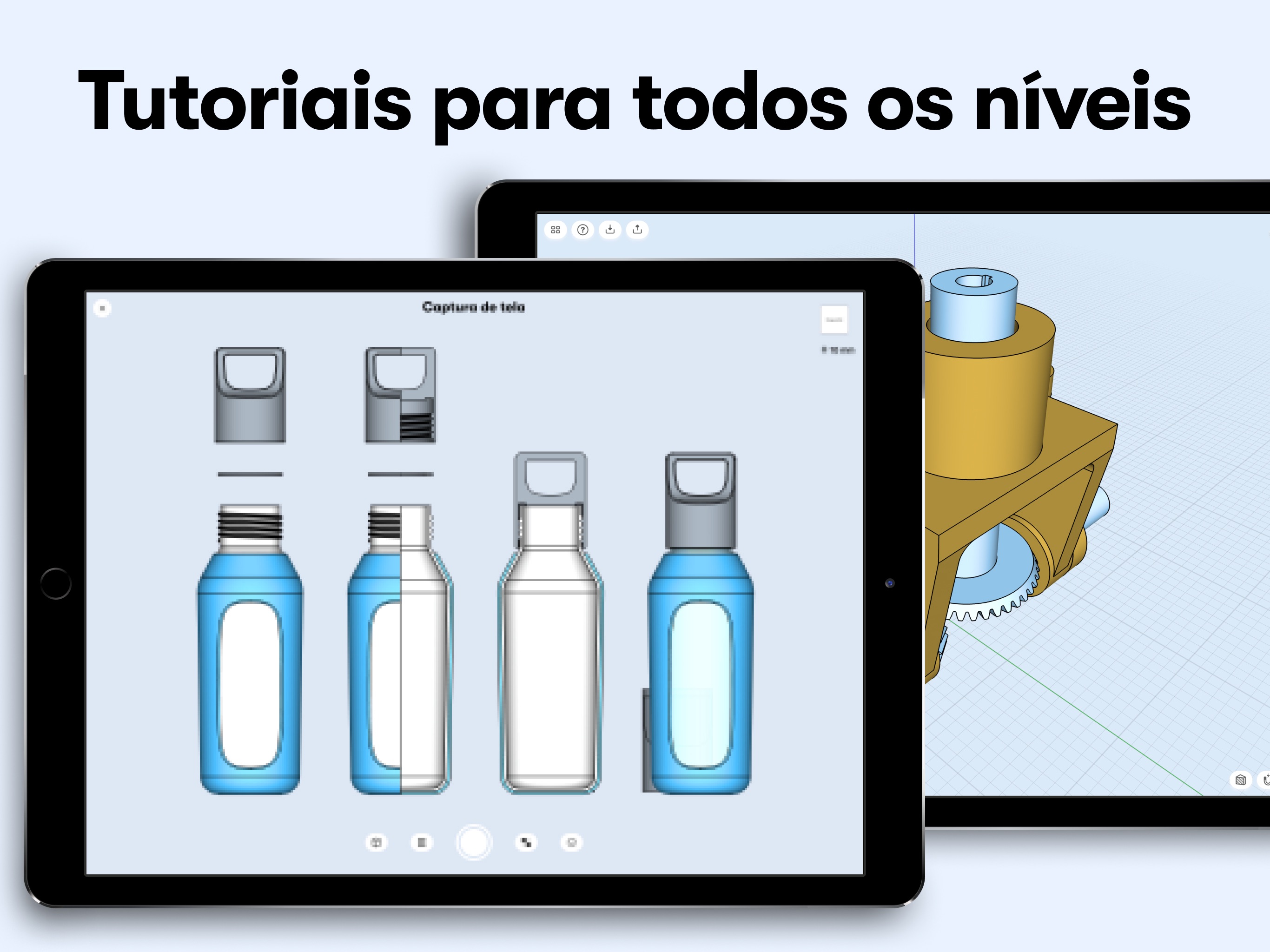 Screenshot do app Shapr: CAD para modelagem 3D