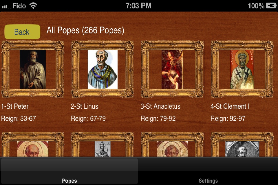 Popes Encyclopedia screenshot 3