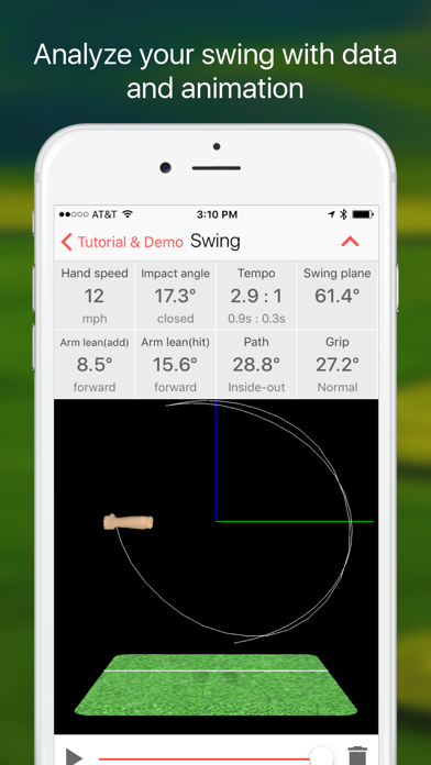 Golf Swing Analyzer ++ screenshot 2