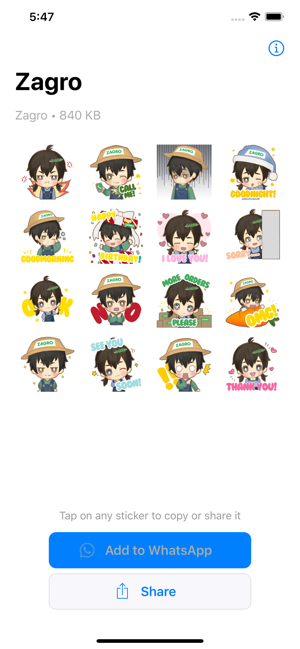 Zagro Stickers(圖1)-速報App