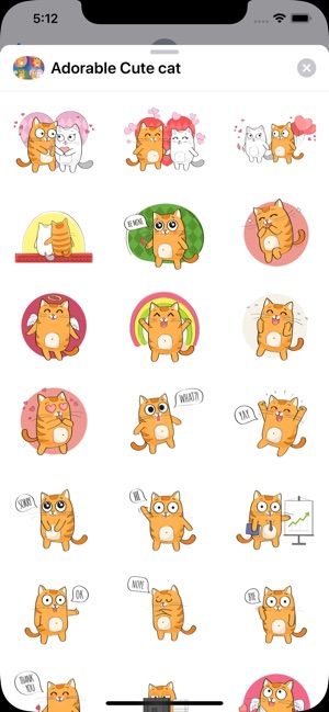 Adorable Cat Stickers HD