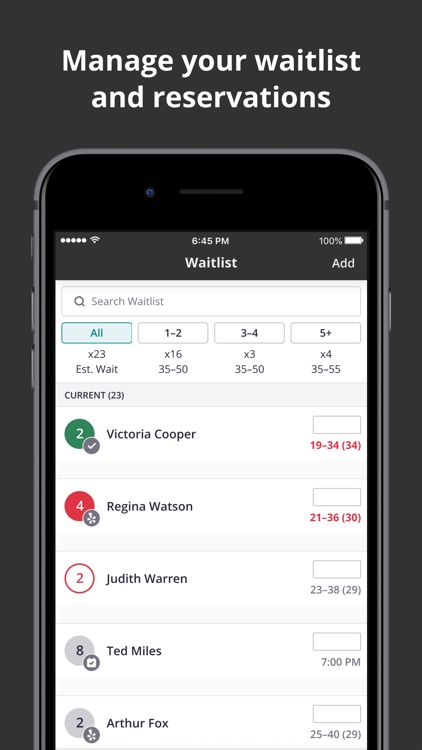Yelp Waitlist (Nowait)