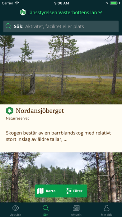 Västerbottens Naturkarta screenshot 2