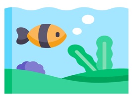 The LandscapesBe is a small sticker, which are show the 50 Landscapes Be sticker in cartoon