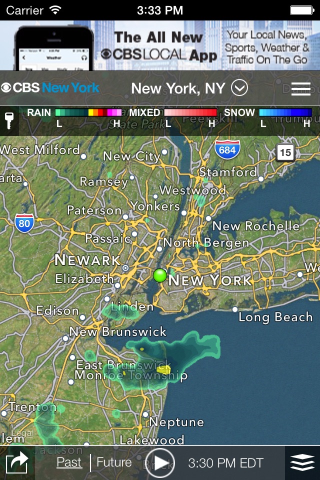 CBS New York Weather screenshot 2