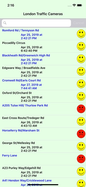 London Traffic Cameras