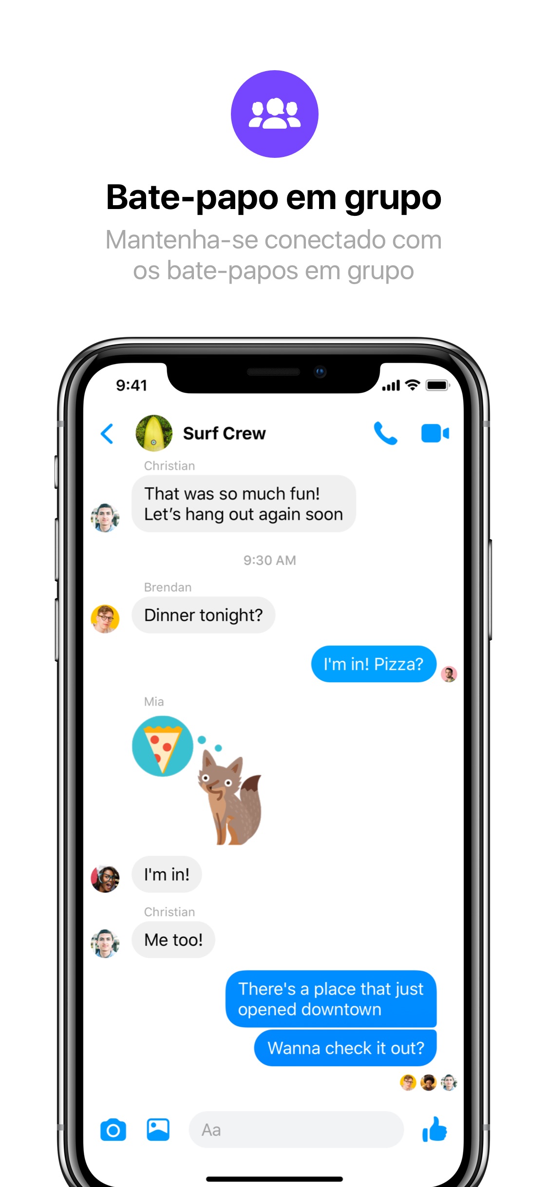 Screenshot do app Messenger Lite