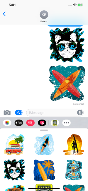 Surfer Emoji Stickers(圖3)-速報App