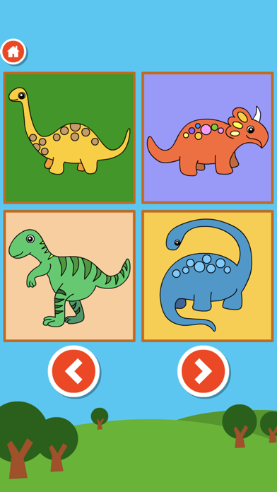 How to cancel & delete Dinosaur Drawing Jigsaw: Color Doodle Puzzle Game from iphone & ipad 4