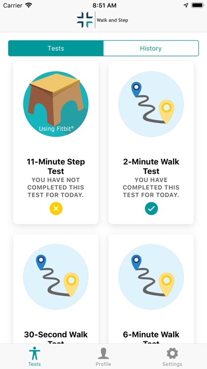 Walk and Step Test