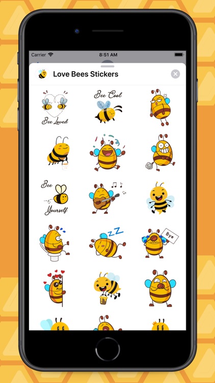 Love Bees Stickers