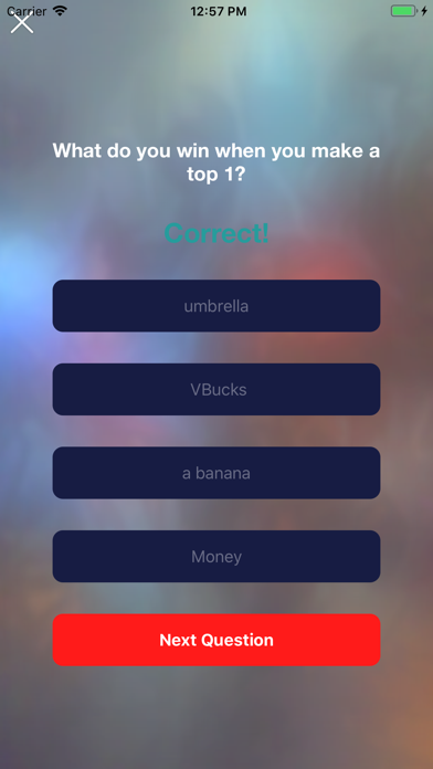 screenshot of Quiz For Vbucks fortnite 2