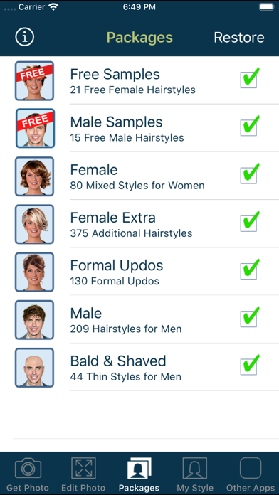 Hairstyle Try On screenshot1