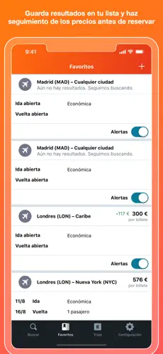 Screenshot 5 KAYAK Vuelos, Hoteles, Coches iphone