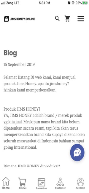 Jims Honey Online