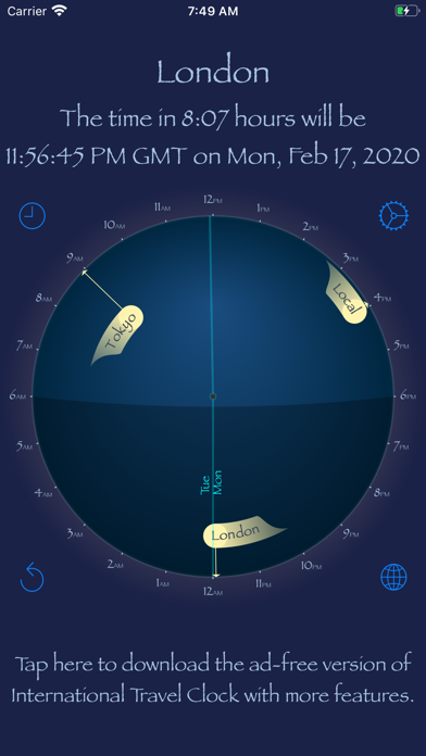 World Clock - Time Traveler screenshot 2