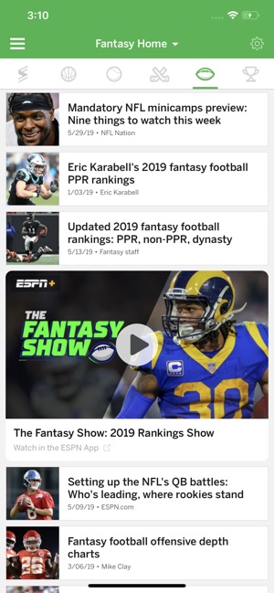 ESPN Fantasy Sports(圖2)-速報App