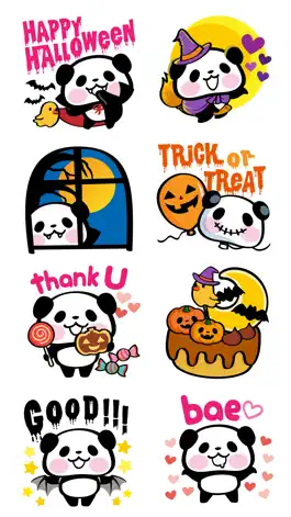 Game screenshot Pandaaa!!! Halloween Stickers hack