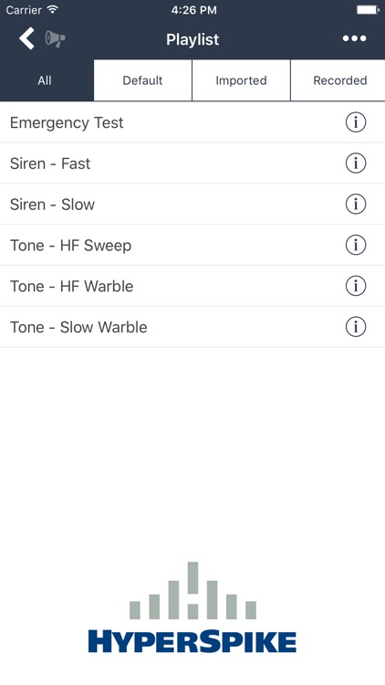 HyperSpike Mobile Application