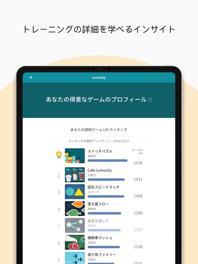 Lumosity 毎日の脳トレゲーム をapp Storeで