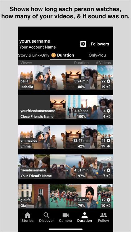 Duration Receipts for Video