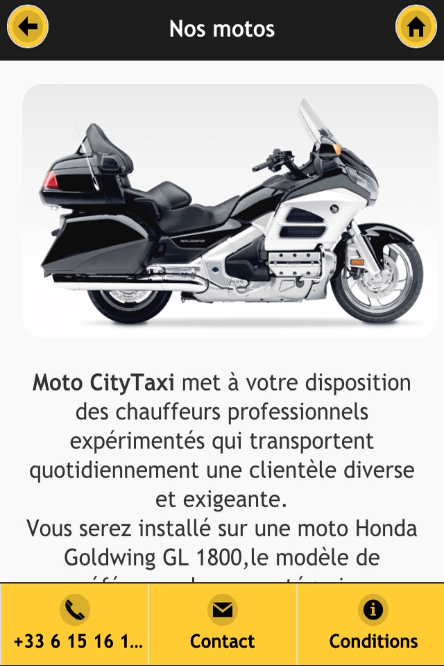 taxi moto paris orly cdg screenshot 3