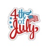 Happy 4th of July Stickers !