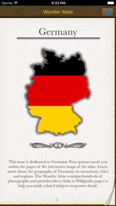 How to cancel & delete Germany. The Wonder Atlas Quiz from iphone & ipad 1