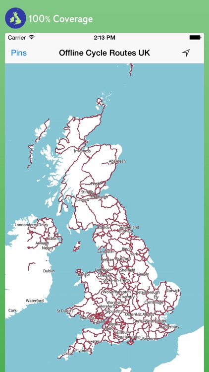 Offline Cycle Routes UK - Maps screenshot-0