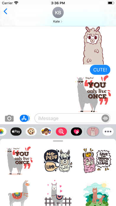Fluffy Alpaca Stickers screenshot 2