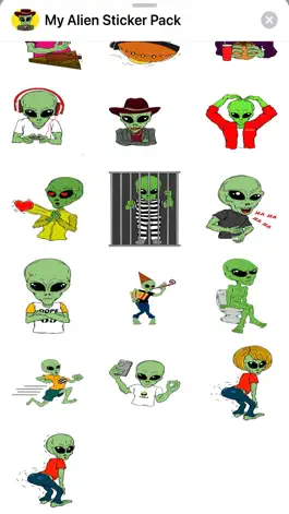 Game screenshot My Alien Sticker Pack apk