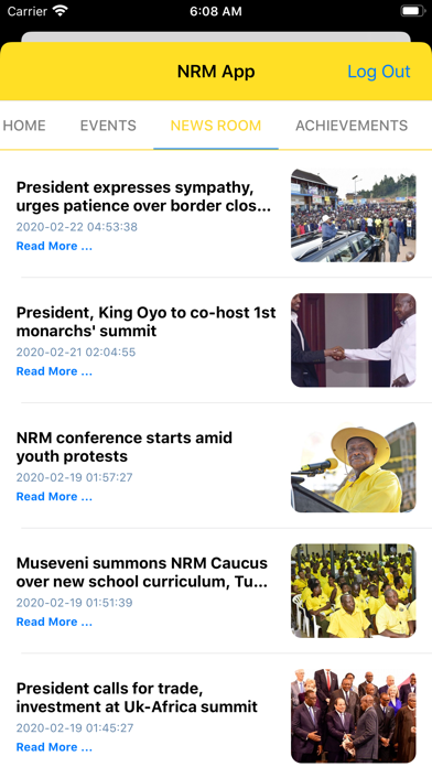 NRM App screenshot 2