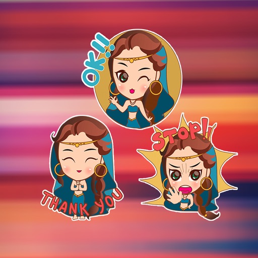 Arabic Girls mermaid stickers