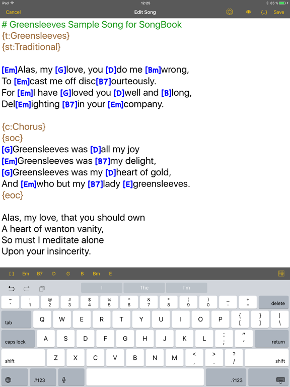 SongBook Chordpro SongBook Chordpro