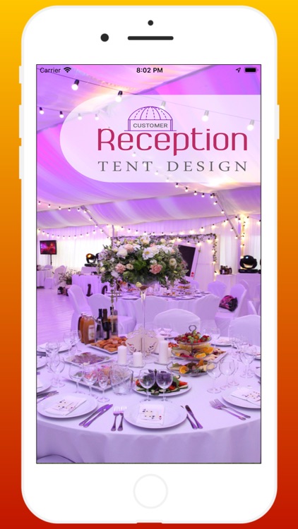 Reception Tent Design Customer