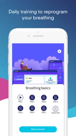 Game screenshot breathesimple: breath training apk