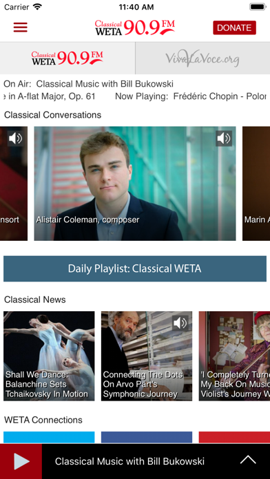 WETA Classical screenshot 2