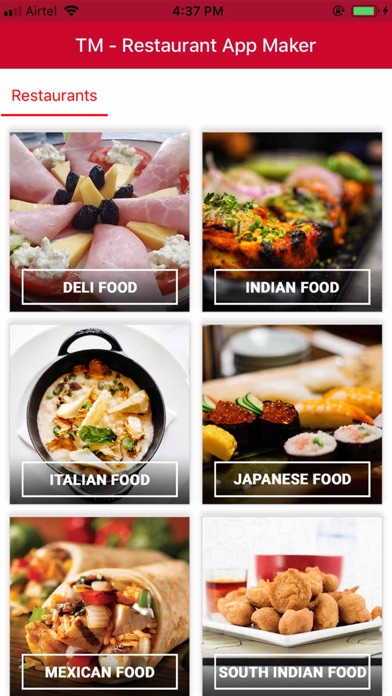 TM Restaurant App Maker screenshot 2