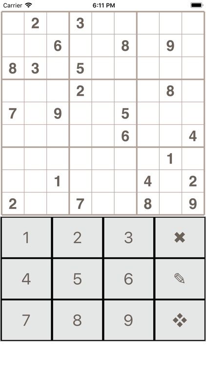 Sudoku Puzzle for Brain Train